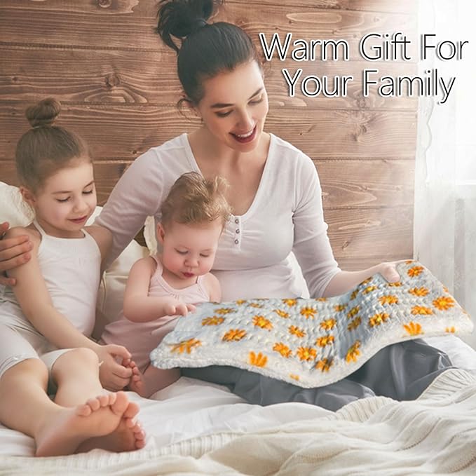 ZXU Heating Pad for Back Pain Relief and Cramps Relief- Ultra Soft Sherpa - Image 7