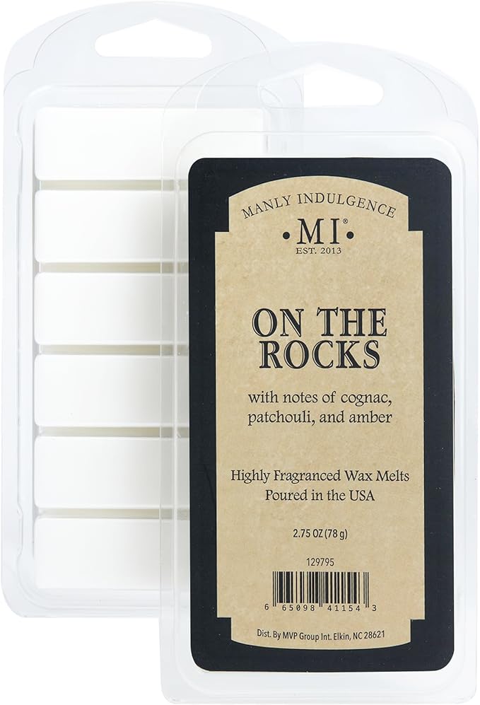 Manly Indulgence On The Rocks Scented Wax Melts, Wax Melt Warmer Cubes - Image 3