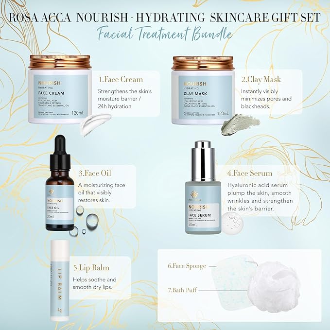 30pcs Mother's Day Gifts, Spa Gift Basket Set, Ylang Facial Skin Care Set - Image 2