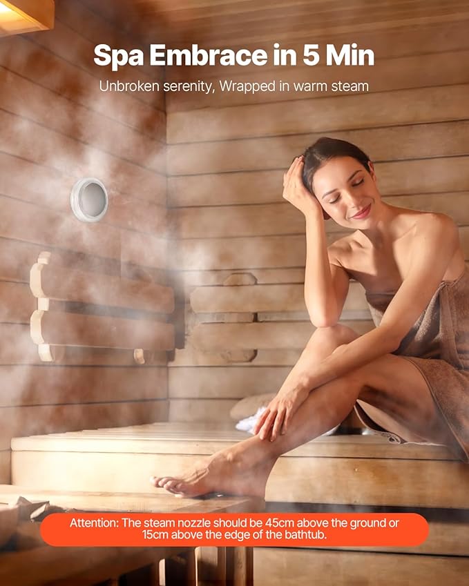 VEVOR Steam Generator, 7.5 kW Steam Shower System - Image 3