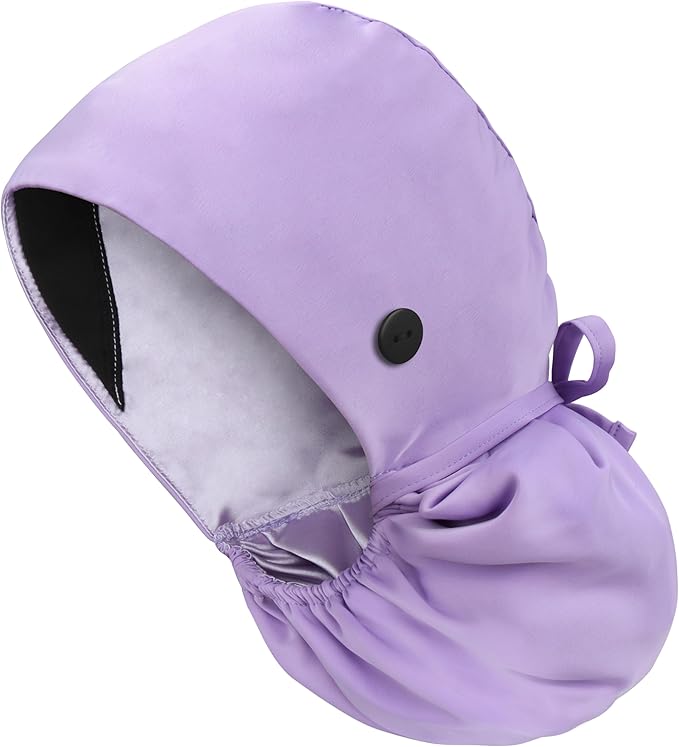 Satin Lined Scrub Cap, Adjustable Surgical Cap by IRIS+CRAFT