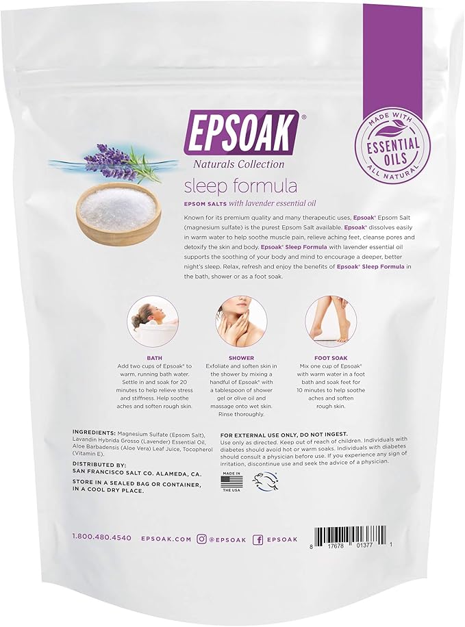 Epsoak Epsom Salt 5 lb. USP Magnesium Sulfate - Image 4