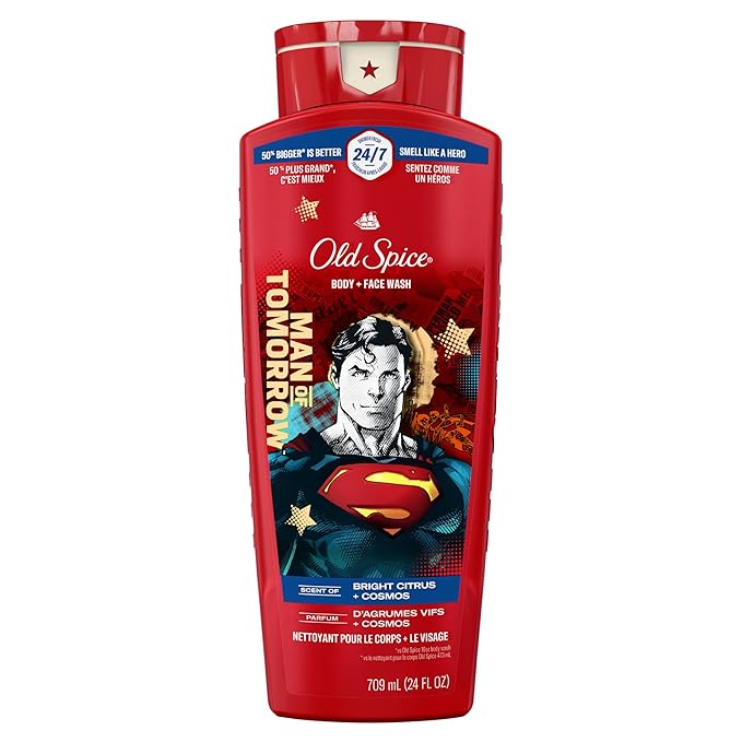 Old Spice Body Wash for Men, Superman: Man of Tomorrow, 3X Defense, 24/7 Shower by OldSpice