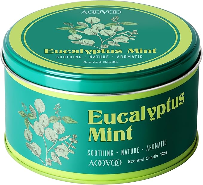 AOOVOO Eucalyptus Mint Candle for Relaxation - Image 8