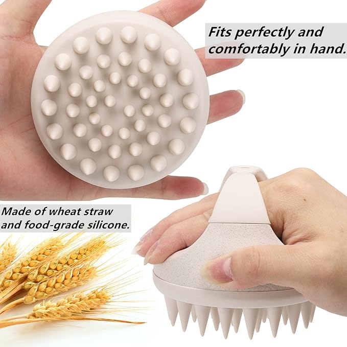 Hair Scalp Massager Shampoo Brush Hair Scrubber Washing Brush Silicone Scalp - Image 3