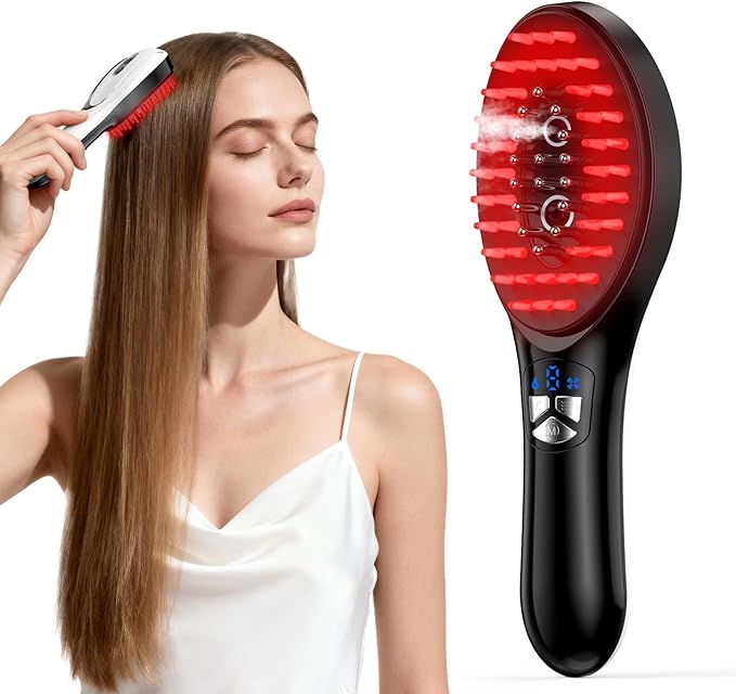 6-in-1 Rechargeable Scalp Massager Oil Applicator, Nano Mist, Electric Scalp by Unknown