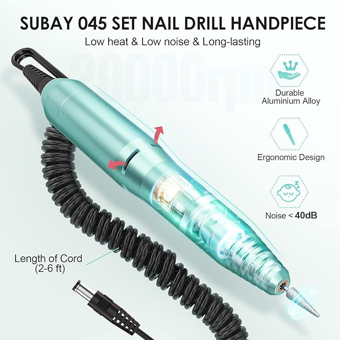 SUBAY Professional Finger Toe Nail Care Electric Nail Drill Machine Manicure - Image 3