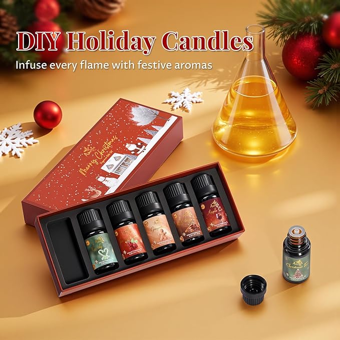 Winter Essential Oil Set | 6 Pack Holiday Fragrance Oils - Image 4