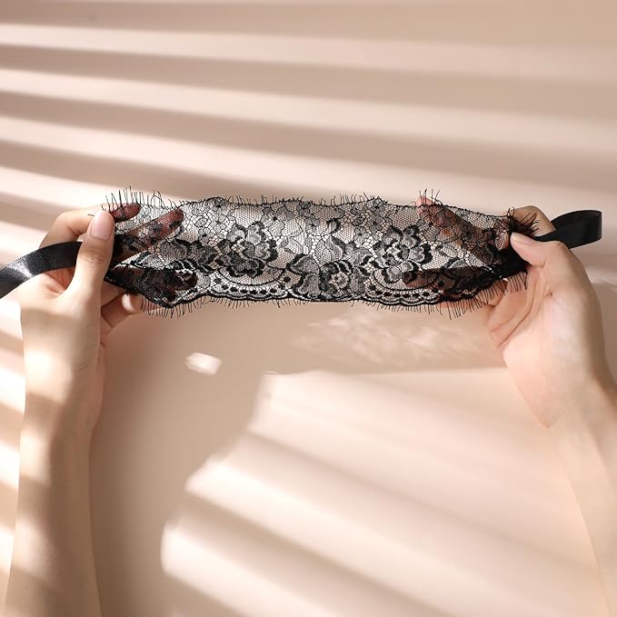 FRESHME Lace Blindfold Sleep Mask - Image 6