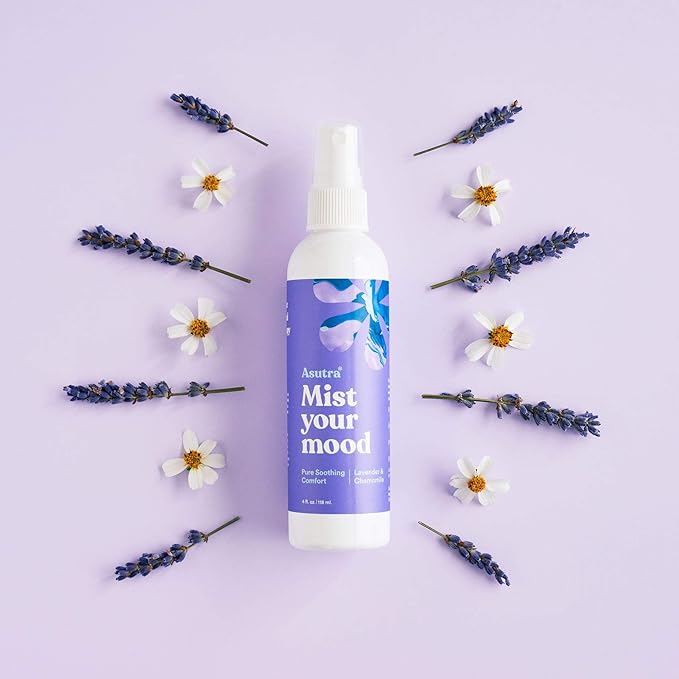 Asutra Multi-Use Natural Aromatherapy Essential Oil Room Spray, Calming Linen & - Image 3