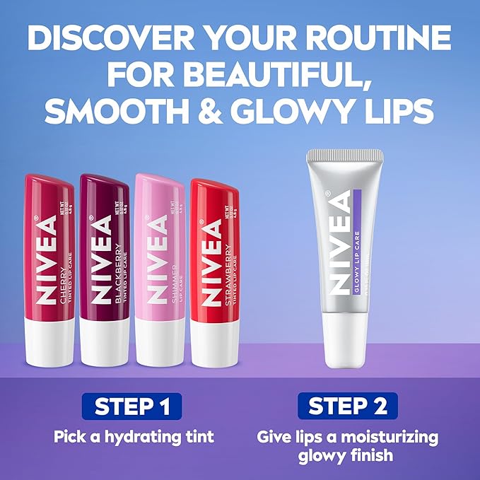 NIVEA Glowy Lips, Vegan Lip Balm - Image 7