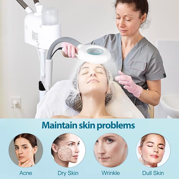 Professional 3 in 1 Facial Steamer, Stand on Wheels - Image 6