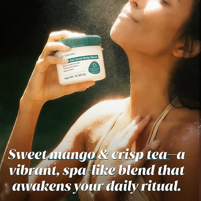 【Sea Salt Exfoliating Body Scrub & Wash】– Removes Dead Skin, Smoothes Rough - Image 6