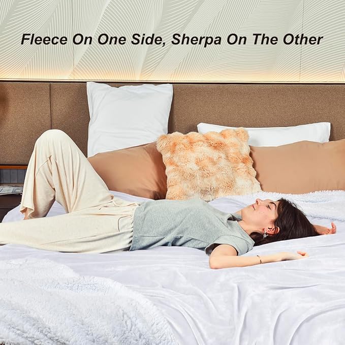 KAWAHOME Sherpa Fleece King Size Blanket - Image 4