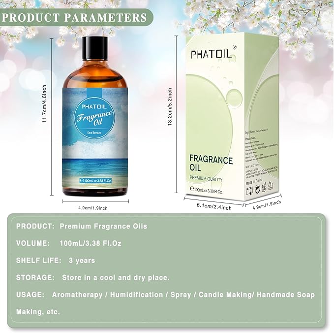 PHATOIL 3.38FL.OZ Sea Breeze Fragrance Oils - Image 3
