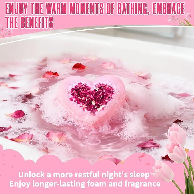 Bath Bombs for Women XXL, Basket Set for Mothers Day Gifts for Mom, Organic - Image 6
