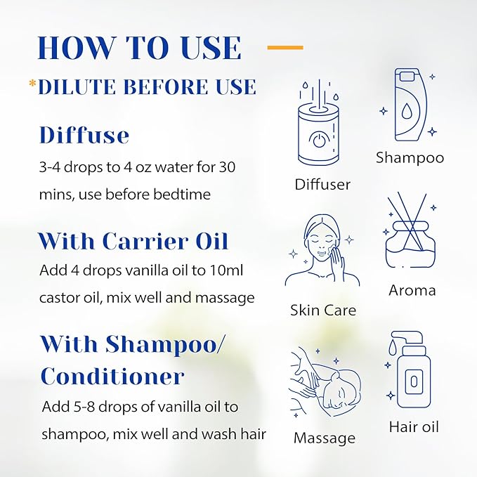 HIQILI Vanilla Essential Oil, Undiluted Natural Strong Fragrance Add in Skin - Image 7