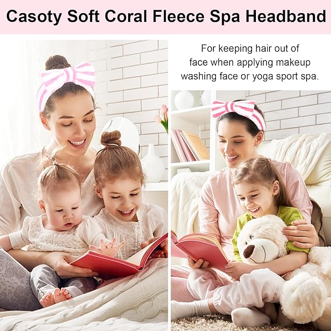 Casoty 6 Pcs Spa Skincare Headband - Image 5