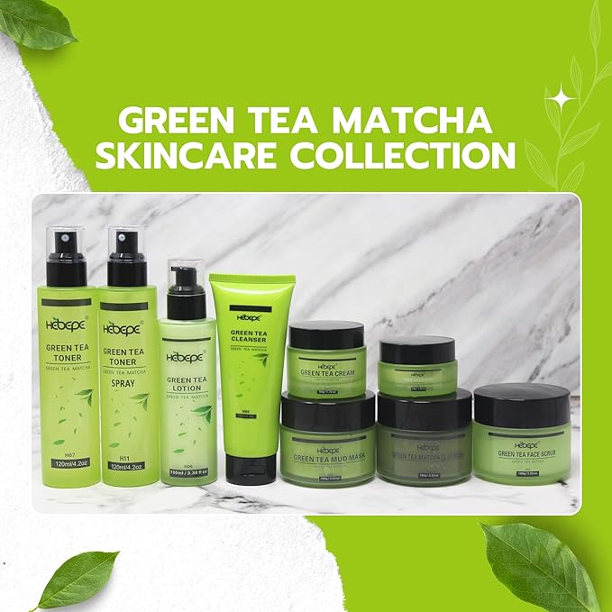 Green Tea Face Mist with Cucumber, Matcha Facial Toner Spray Hyaluronic Acid - Image 6