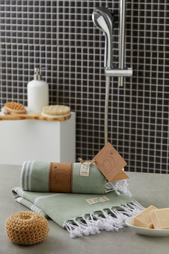 Hand Towels - Set of 2, Thin Light Compact Travel Towels, Cotton Turkish Hand - Image 8