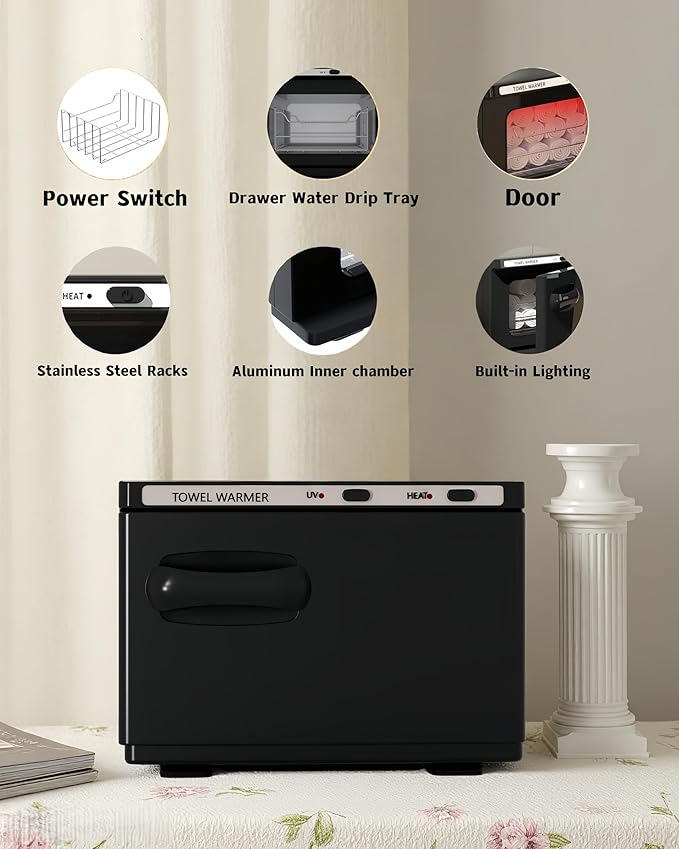 Towel Warmer, Hot Towel Warmers Spa, 8L Professional Mini Towel Warmer - Image 6