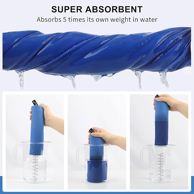 Rainleaf Microfiber Towel Perfect Travel & Gym & Camping Towel. Quick Dry - Image 3