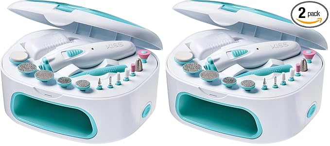 KISS Power File X Nail Dryer, All-in-One Nail Care Kit by KISS