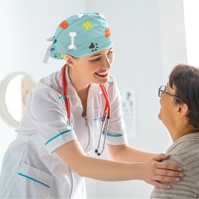 Ethnic Aztec Pattern Adjustable Scrub Cap Hat - Image 6
