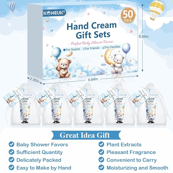 50 Pack Baby Shower Bulk Hand Cream Gifts Sets, Bridal Shower Favors and Baby - Image 4