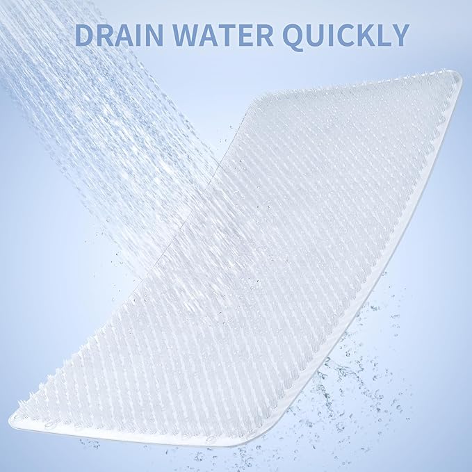 Yolife Shower Foot Scrubber Mat, Anti-Slip Bath Mat - Image 5