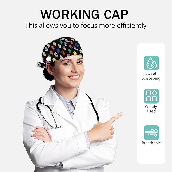 2 Pcs Working Cap with Sweatband - Image 2