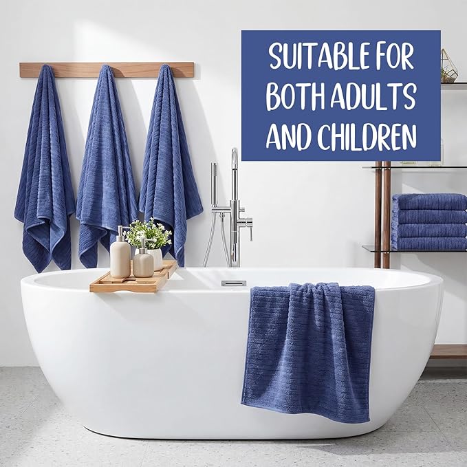 SmoothNovelty 16 Pack Microfiber Bath Towels Bulk 27'' x 60'' Oversized Size - Image 6