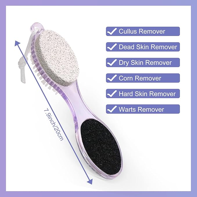 2-Pack 4 in 1 Pedicure Tool Callus Remover - Image 3
