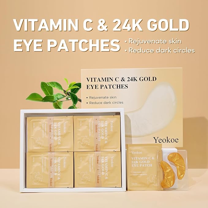 Yeokoe Under Eye Patches for Dark Circles, Puffy Eyes, 20 Pairs Face Masks - Image 2