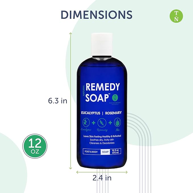 Truremedy Naturals Eucalyptus Rosemary Body Wash - Image 3