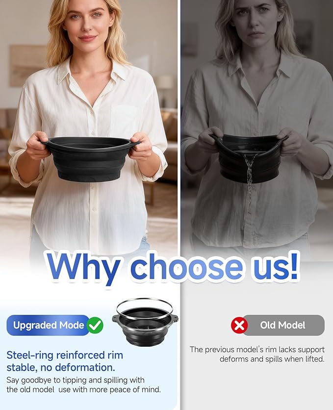 Face Bowl for Ice with Built-in Ice Tray – Collapsible Silicone Facial Ice Bath - Image 4