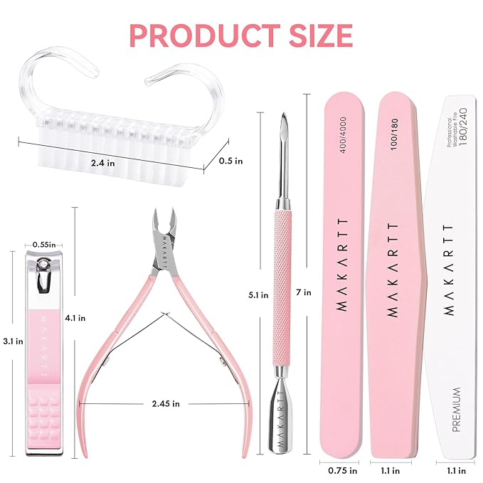 Makartt Nail File and Buffer Set, Manicure Care Kit - Image 6