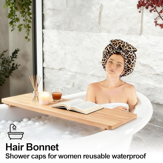 ELEBOX Extra Large Shower Cap for Braids/Curly Hair/Dreadlock | Reusable - Image 7