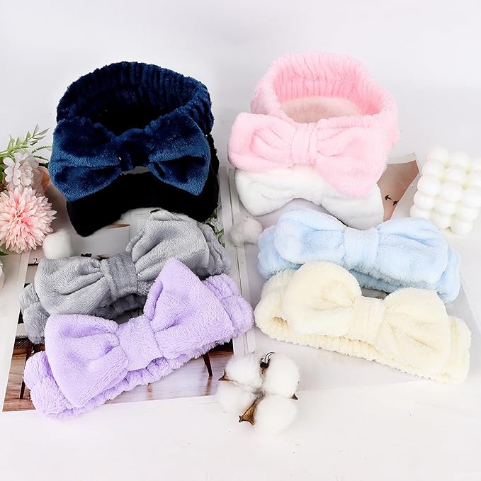 8 Pack Spa Headband for Washing Face Stocking Stuffers Skincare Headbands Bulk - Image 7