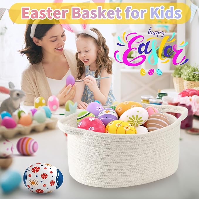 Happyiren Cute Woven Storage Basket - Image 3