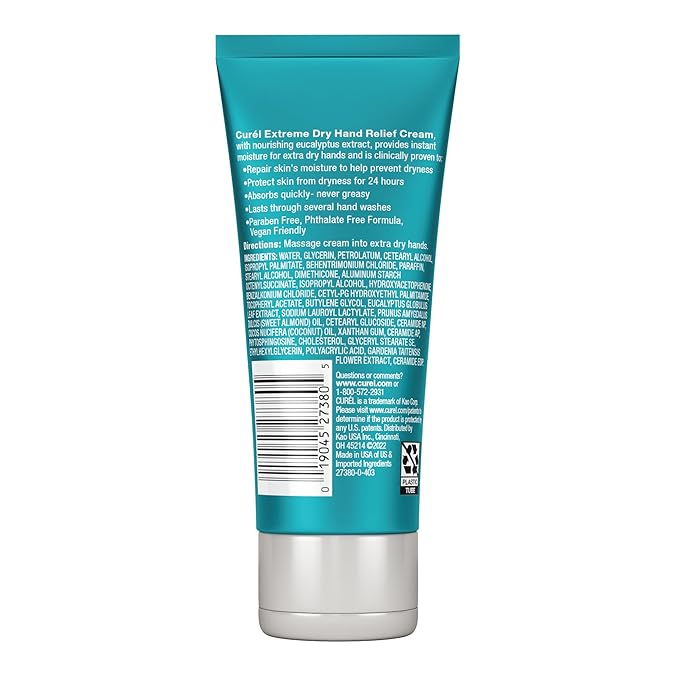 Curel Extreme Dry Hand Dryness Relief, Travel Size Hand Cream, Easily Absorbed - Image 5