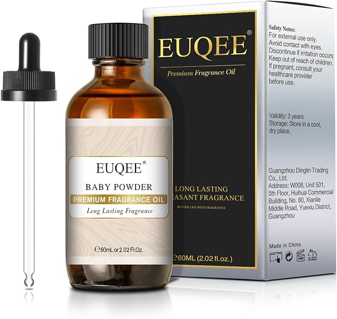 EUQEE Baby Powder Fragrance Oil Premium Fragrance Essential Oil 60ml by EUQEE