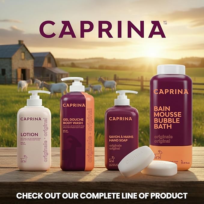 Caprina Goat Milk Bar Soap, 5 oz, Natural Hand & Body Soap Bars, Moisturizing - Image 7