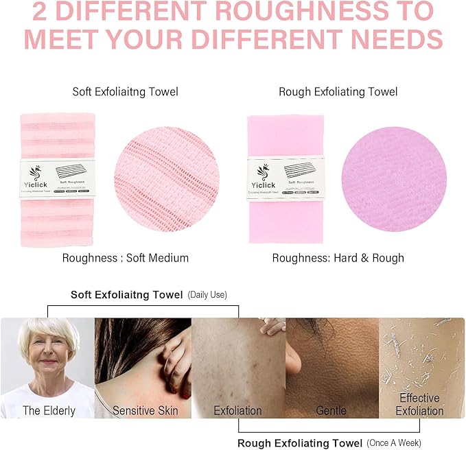 Yiclick Exfoliating Washcloth Towel - Image 2
