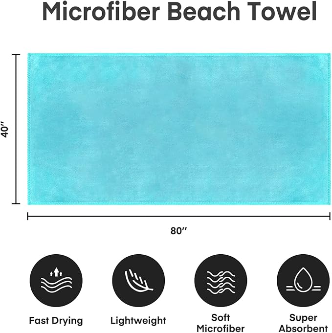 JML Microfiber Bath Sheet Towels - Image 4