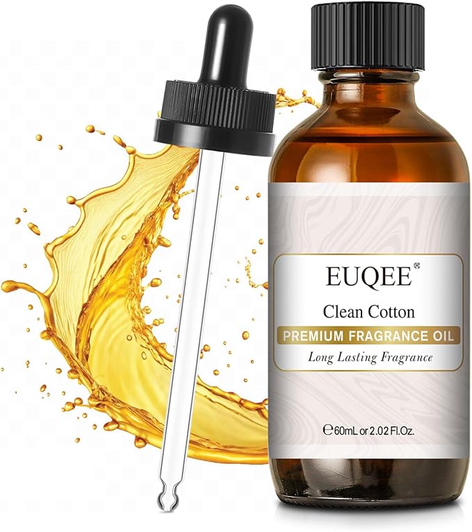 EUQEE Clean Cotton Fragrance Oil, 2.02 Fl oz/ 60ml Fragrance Oils by EUQEE
