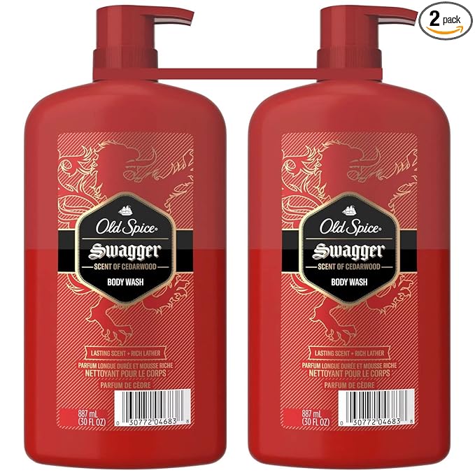 Old Spice Swagger Body Wash for Men, Scent of Cedarwood, 30 Fluid Ounce by OldSpice
