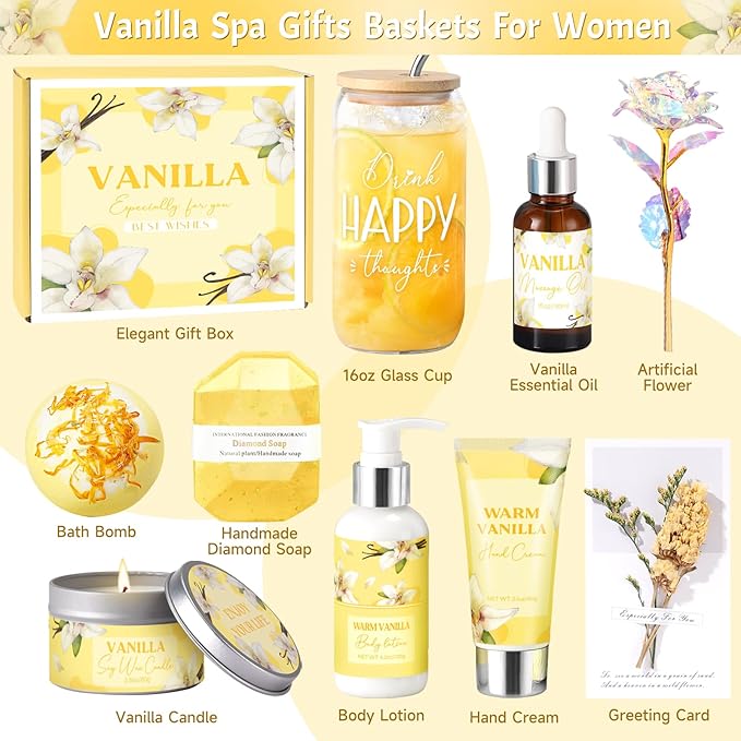 Mothers Day Gifts for Mom, Birthday Gifts for Women, Relaxing Spa Gift Baskets - Image 2