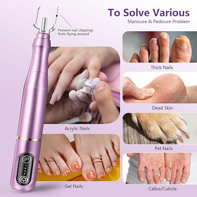TUOBEO Cordless Nail Drill Electric Nail File Kit, Rechargeable Efile Set - Image 3