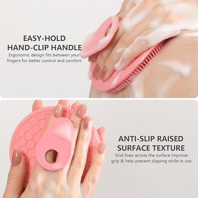 Silicone Body and Face Scrubber Set 5 Pack, BEAUTAIL Shower Bath Scrubber - Image 4